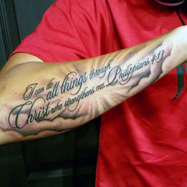 Bible Quotes Tattoos: Inspiring Arm Ink Ideas