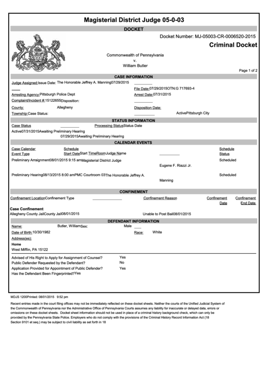 Bucks County Criminal Docket: Your Guide To Understanding Court Records