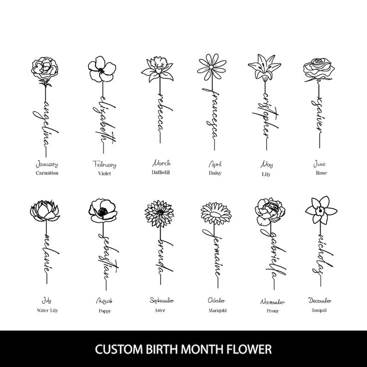 Celebrate Your Birthday Month With Stunning Floral Tattoos
