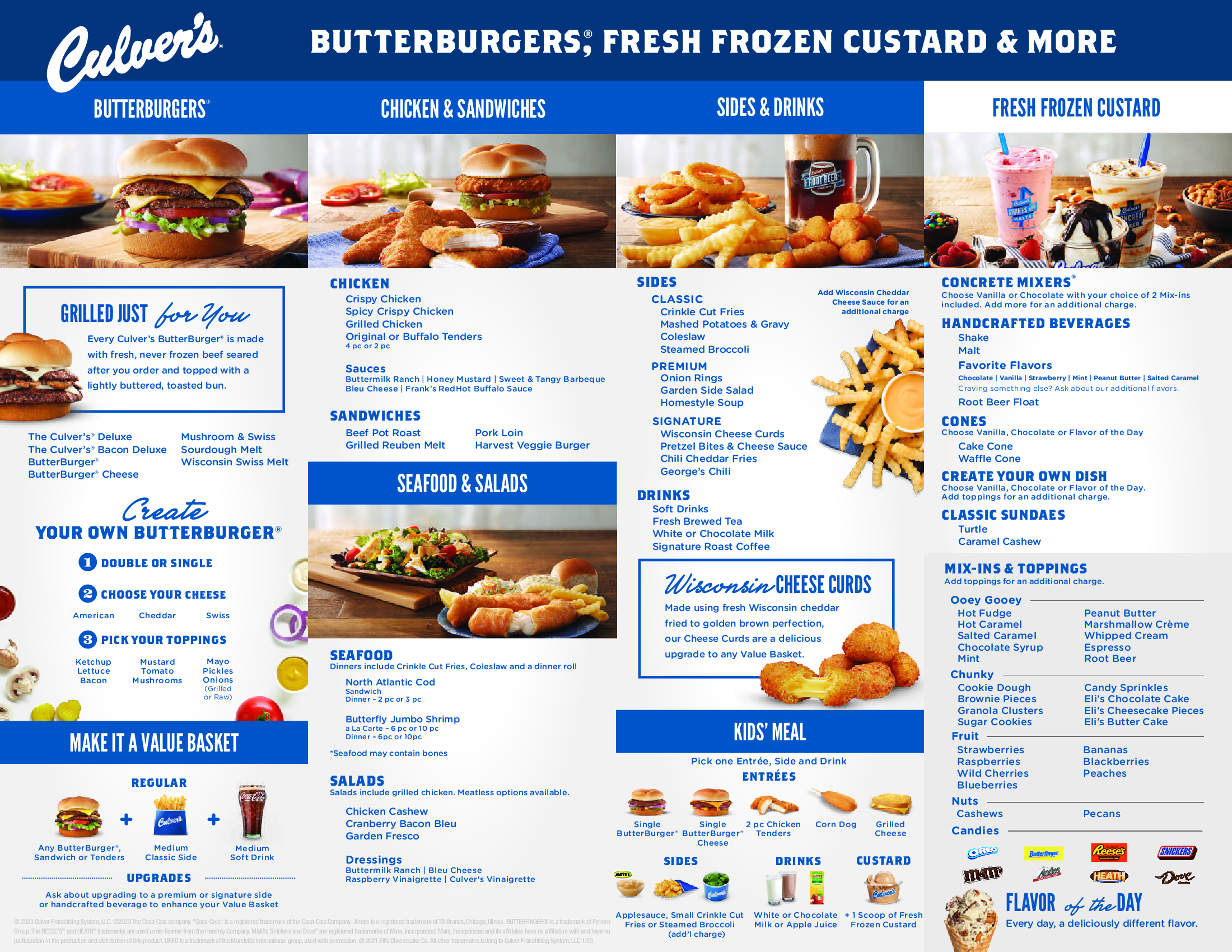 Culver's Menu: A Complete Guide To Their Delicious Offerings