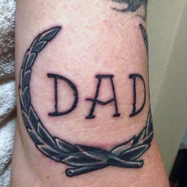 Dad Memorial Tattoos For Men: Meaningful Designs & Ideas