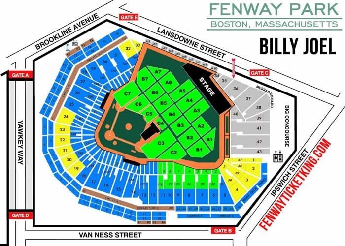 Fenway Park Concert Seating Chart: Find Your Perfect Spot
