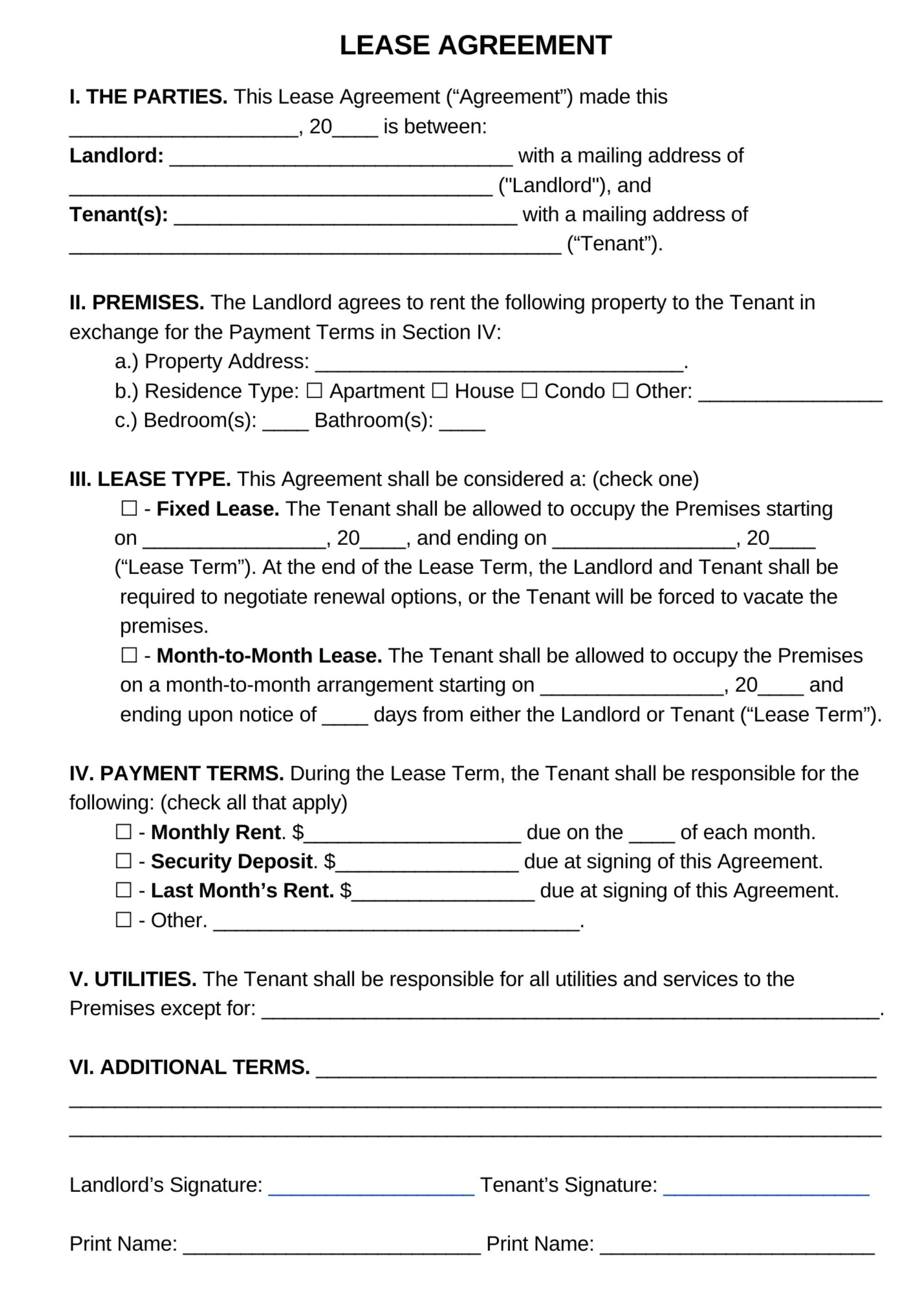 Free Rent Agreement Letter Template: Download & Customize Now