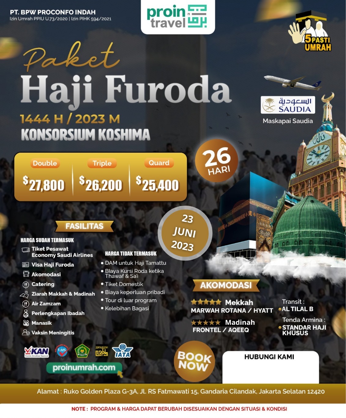 Haji Furoda Vs Haji Plus:  Analisa Biaya, Fasilitas, Dan Cara Pemilihannya