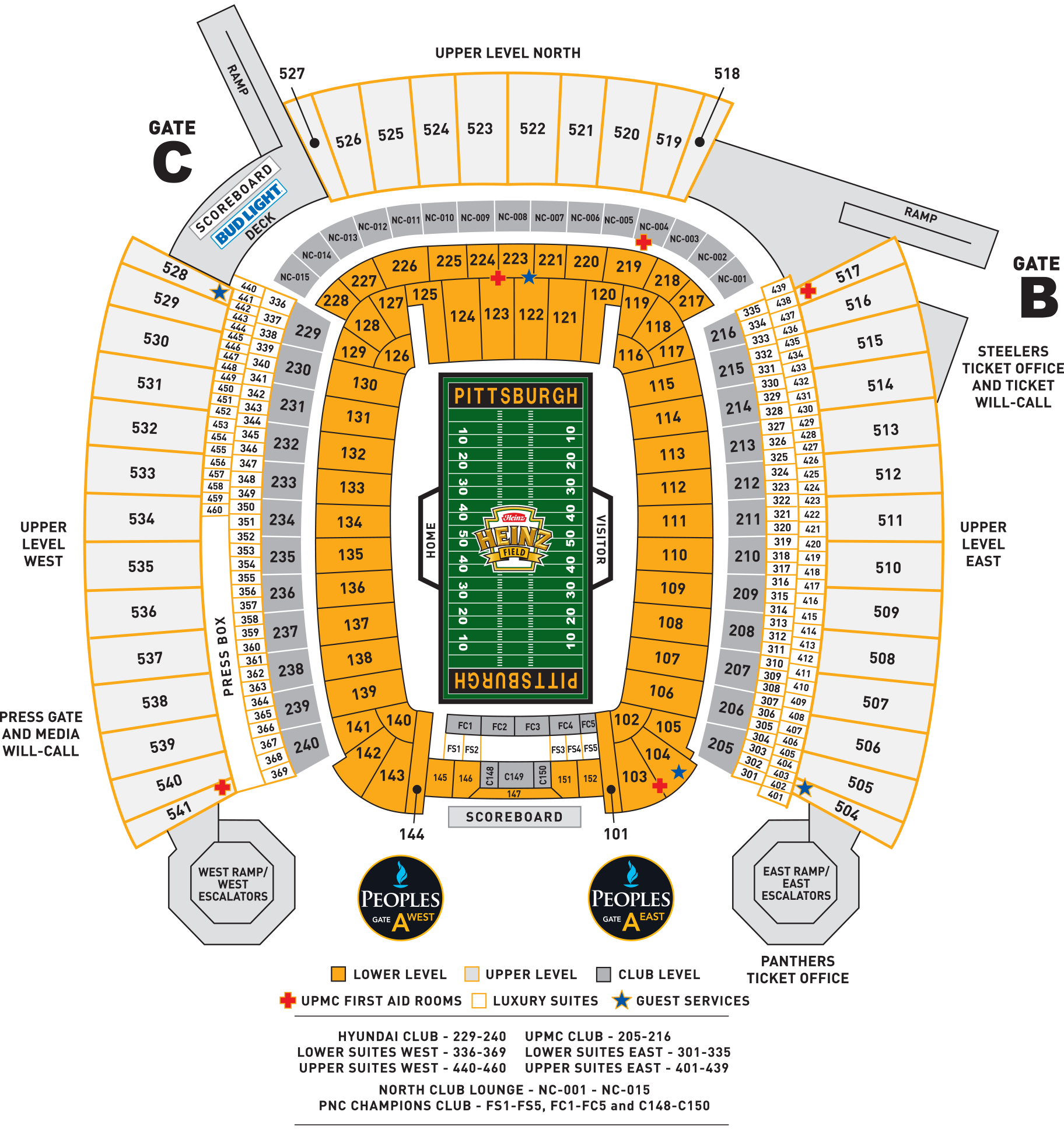 Heinz Field Interactive Seating Chart: Find Your Perfect Seat