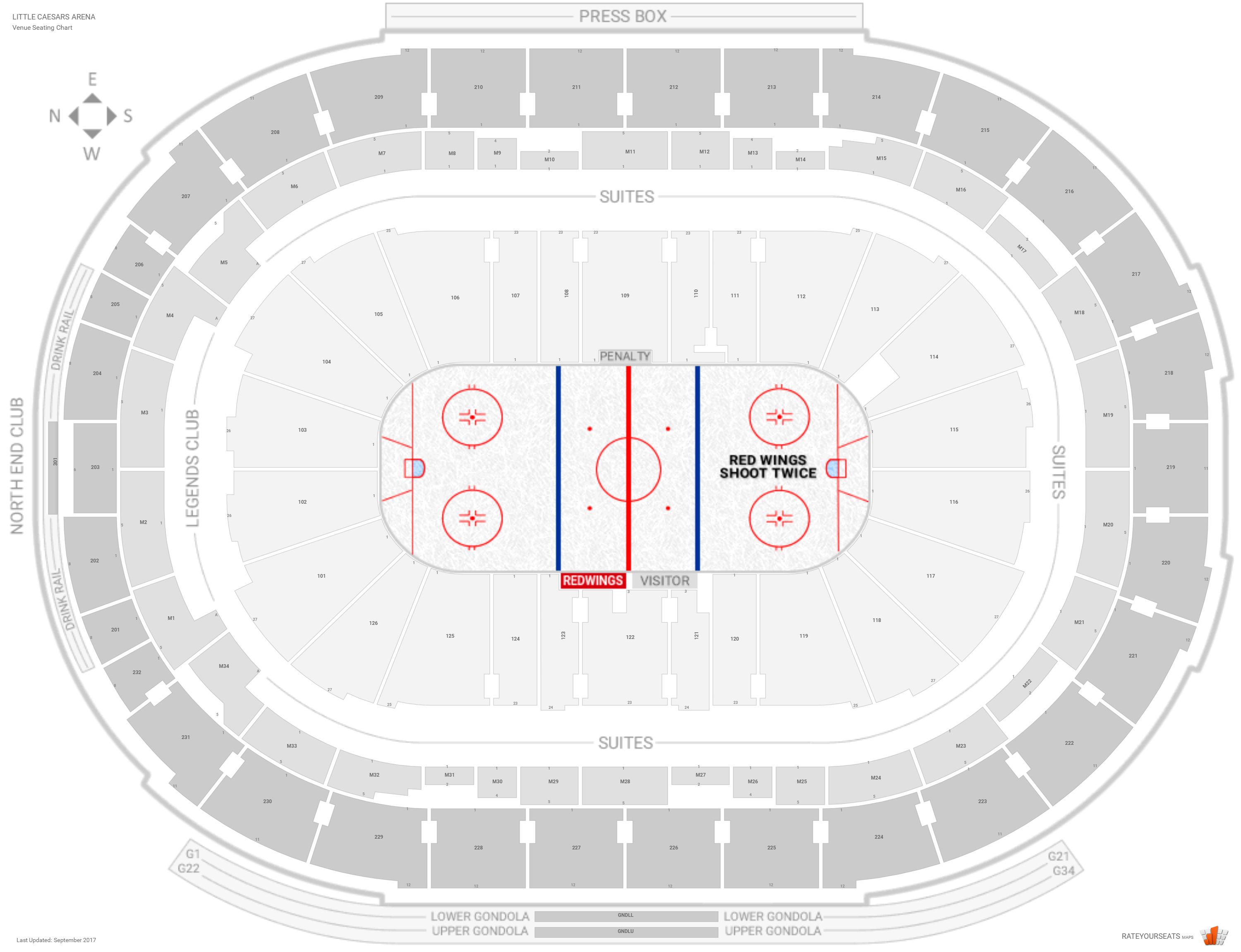 Little Caesars Arena Seating Chart: Swap & Sell Your Trucks For Virtual Seats