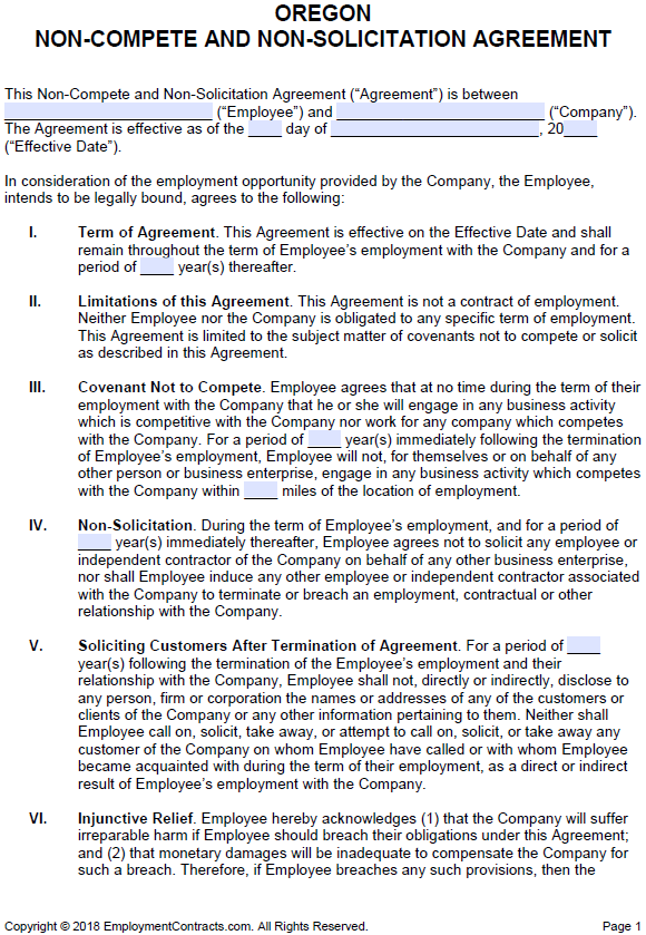 Oregon Non-Compete Agreements & SAP 5-50W: Understanding Workplace Drug Testing