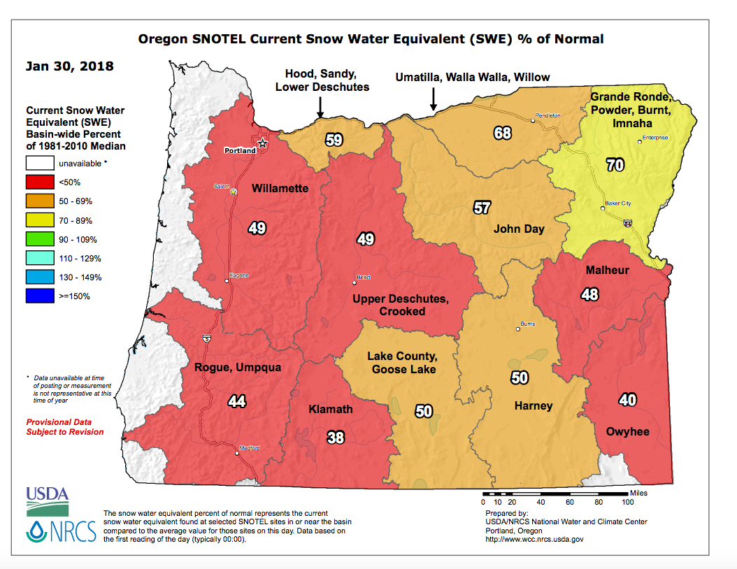 Oregon SNOTEL Map: Real-Time Snowpack Data For The Beaver State