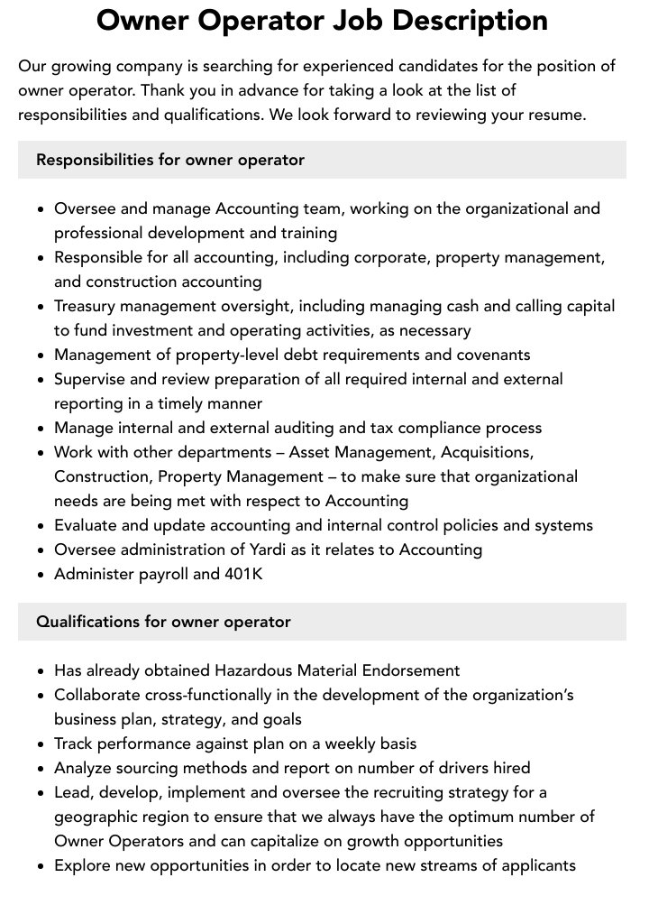 Owner-Operator Trucking Jobs: Understanding The Terms Of Use