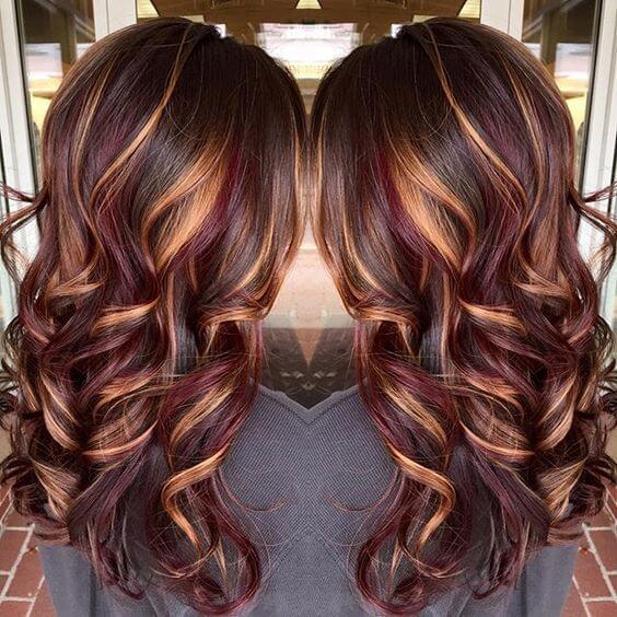 Red And Blonde Highlights On Brown Hair: A Stunning Color Combo Guide