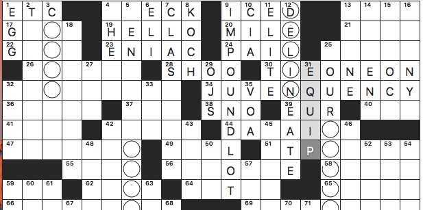 Rex Parker's NYT Crossword Puzzle Answers: Today's Solutions