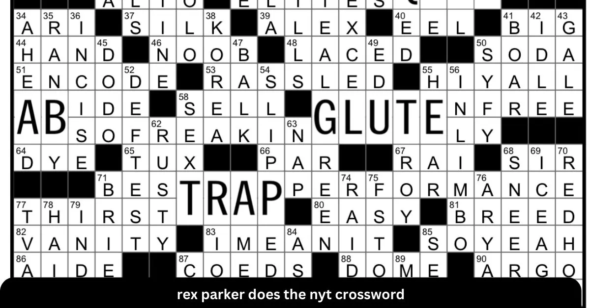 Rex Parker's NYT Crossword Puzzle: Today's Solution