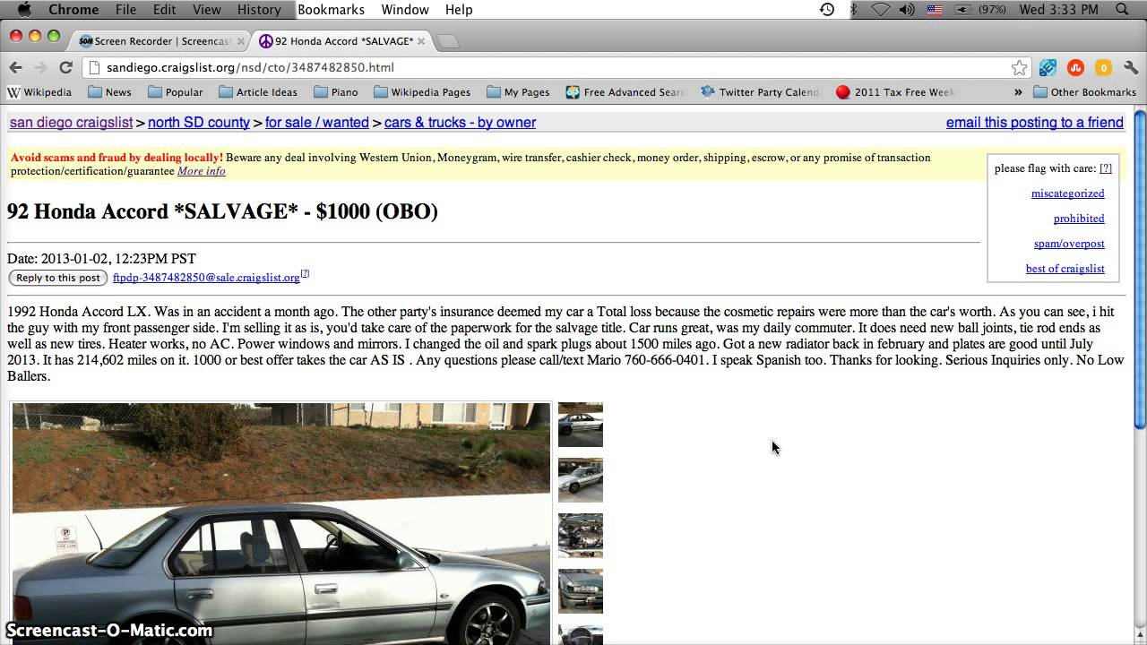 San Diego Cars For Sale By Owner: Find Your Perfect Ride On Craigslist