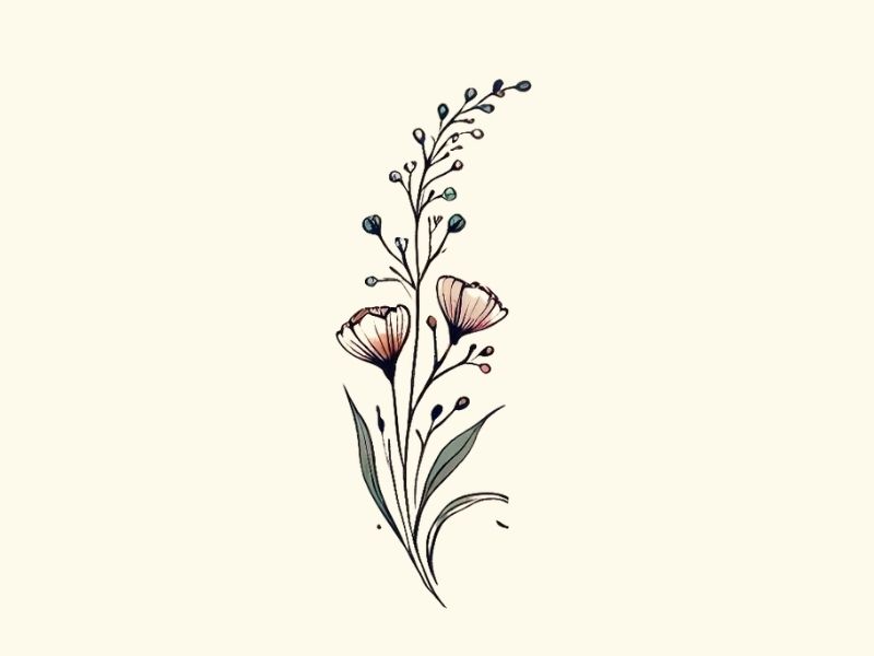 Small Wildflower Tattoos: A Delicate Guide To Designs & Inspiration