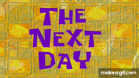 SpongeBob SquarePants GIF: The Next Day's Hilarious Memes