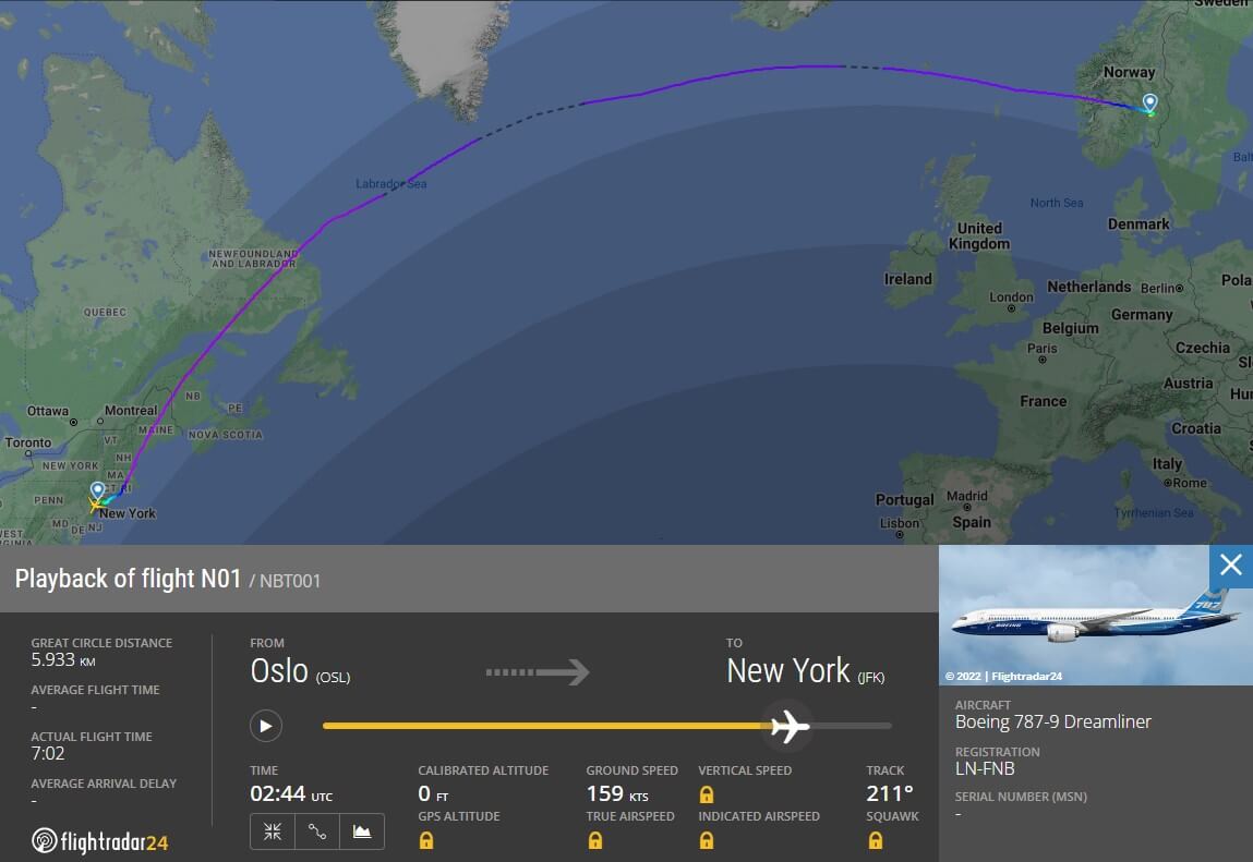 Track Your Norse Atlantic Airways Flight In Real-Time