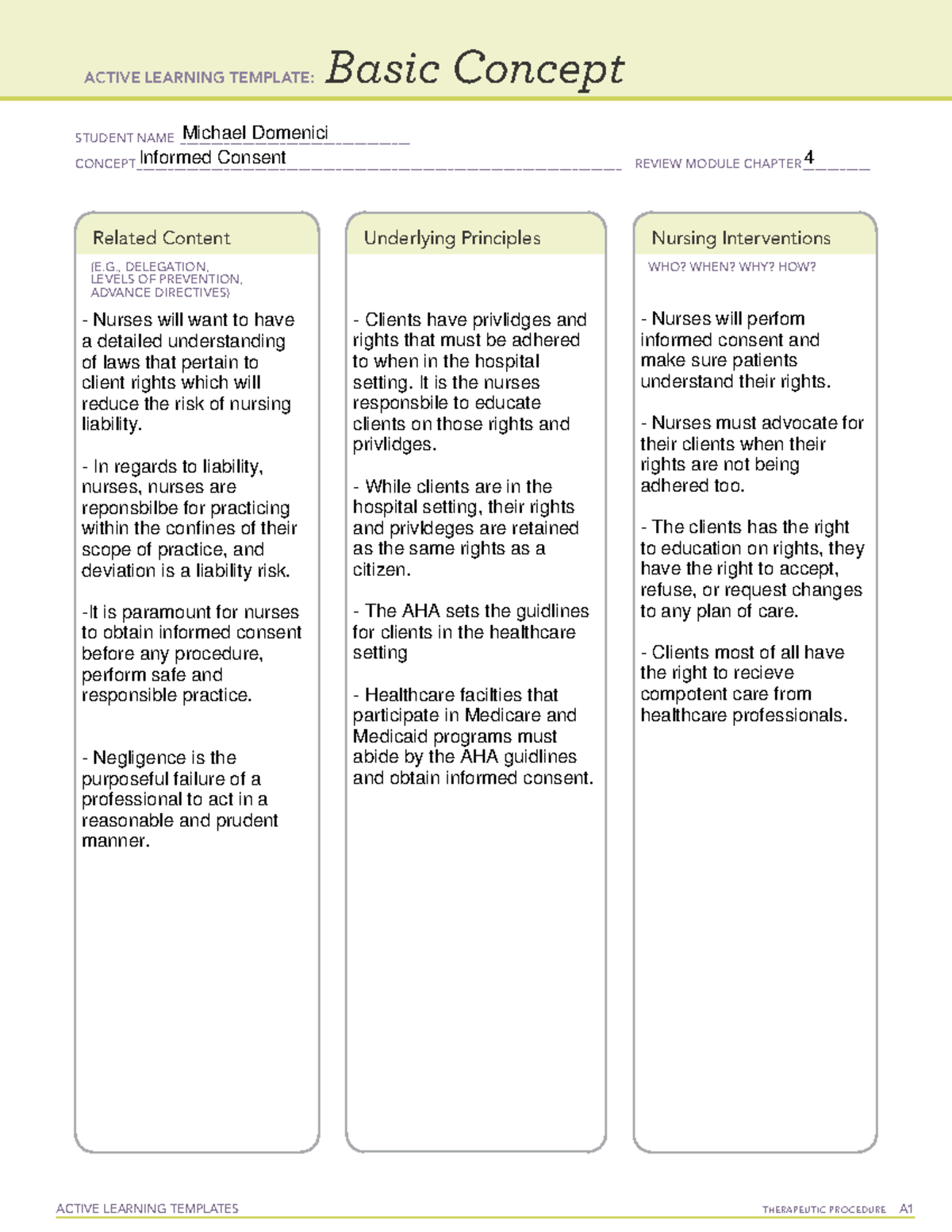 Unlocking ATI Active Learning: A Basic Concept Template